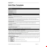 Unit Plan Template for School Curriculum - Click for Intel example document template