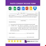 Photo Consent Form example document template