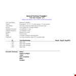 Efficient Software Test Case Template | Test Suite Included example document template