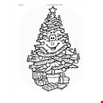 Christmas Tree Coloring Pages example document template