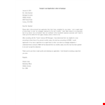 Employee Loan Application Letter Template example document template