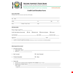 Credit Card Donation Form Template | Secure and Easy-to-Use | Free Information example document template