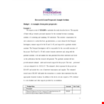 Sample Proposal Budget Template | Project Expenses, Research, Total example document template