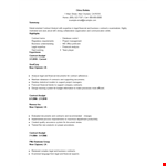 Contract Employment Work Resume In Doc example document template