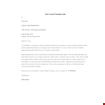 Sales Contract Termination Letter Template example document template