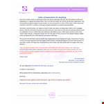 Late Payment Explanation Letter example document template 