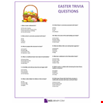 Easter Trivia example document template