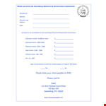 Printable Fundraiser example document template