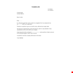 One Month Notice Resignation Letter Example example document template