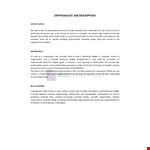 Cryptoanalyst Job Description example document template