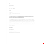 Real Estate Contract Termination Letter example document template