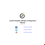 Joomla Blog Template example document template