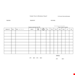 Employee Weekly example document template