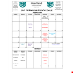 Sales Schedule Template example document template