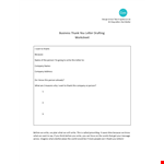 How to Write a Formal Thank You Business Letter - Template & Examples example document template