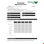 Create a Harmonious Home with Our Roommate Agreement Template - Discuss Rules on Guests and More example document template