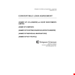 Get a Professional Loan Agreement Template for Your Business example document template