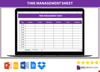 Time Management Worksheet