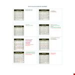 Printable Preschool Calendar Template example document template