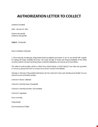 Authorization letter
