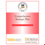 Comprehensive Strategic Fundraising Plan example document template