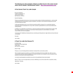 Free General Thank You Letter example document template 