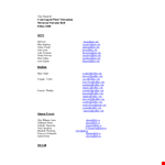 Class Mailing List Template example document template