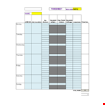Efficient Timesheet Template for Easy Time Tracking example document template
