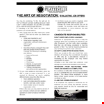 Negotiate Your Salary with Your Employer - Salary Negotiation Letter example document template