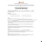 Create a Responsible Living Space with our Roommate Agreement Template example document template