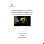 Photography Business Marketing Plan example document template