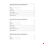 Child Care Service example document template