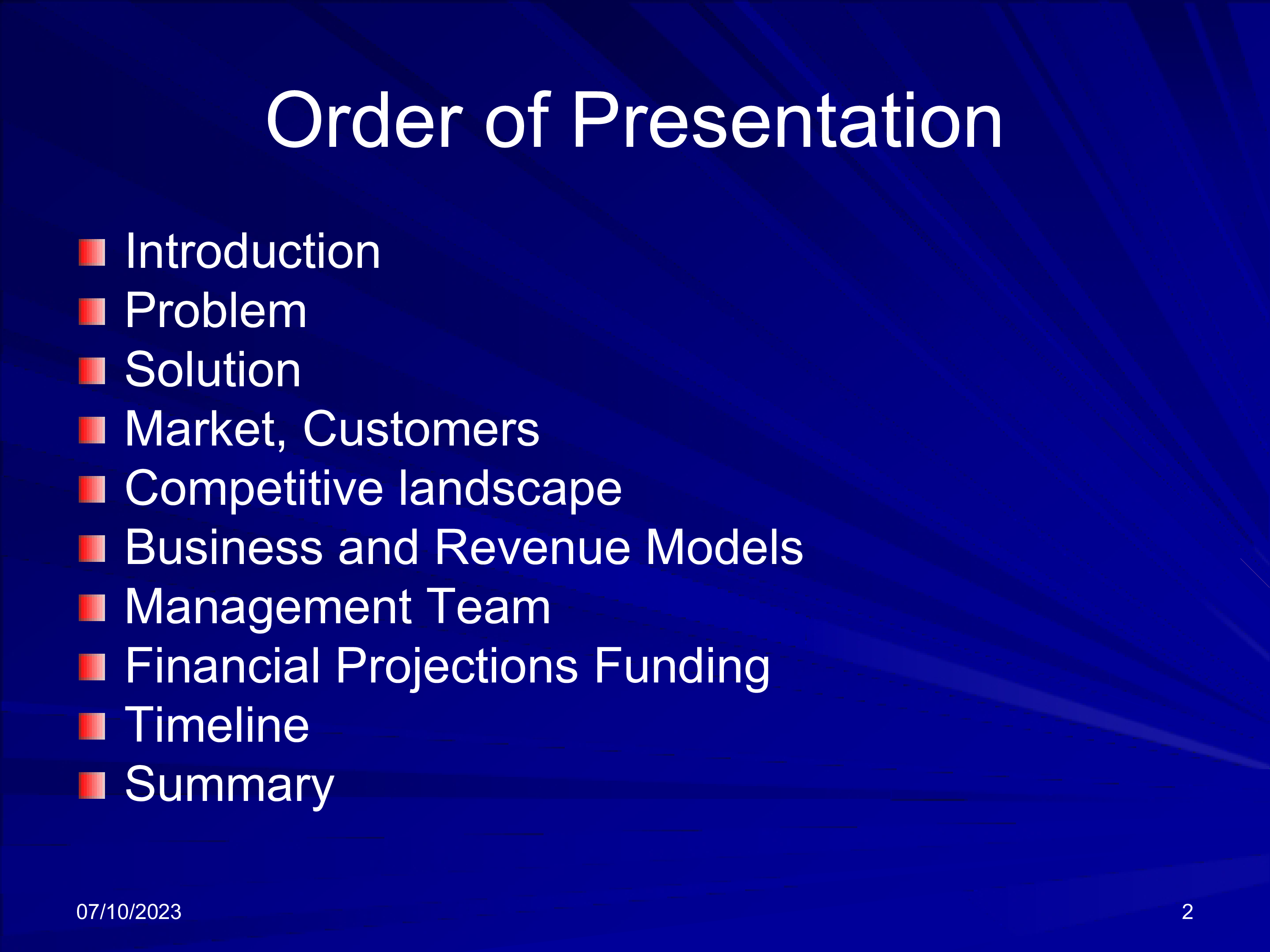 corporate presentation slide template example