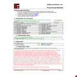 Project Status Report Template | Clinical Reporting example document template