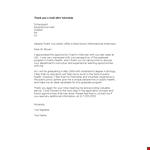 Thank You Email Template for Interview - Health, Public, and Interviewee Satisfaction example document template 