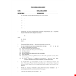Employee Charge example document template