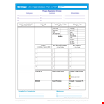 Create Your One-Page Strategic Business Plan: Connecting People and Critical Elements example document template