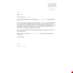 Interview Rejection Letter - Position # (Number) example document template