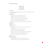 Resume For Computer Teacher Template example document template