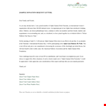 Formal Request For Donation Letter example document template 
