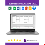 Business Model Canvas Excel example document template 