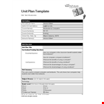 Unit Plan Template for Student Learning with Computers and Textbooks example document template