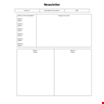 Create Stunning Newsletters with Our Newsletter Template - Author example document template 