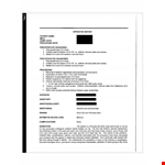 Patient Report example document template