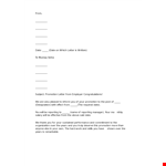 Free Employee Promotion Letter Template - Easily Notify Employees of Their Well-Deserved Promotion example document template