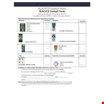 Get a Free Contact Form for English-speaking residents in any quantity | Glacvcd example document template