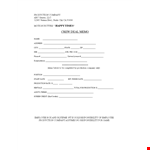 Deal Memo Template: Create and Manage Employee Employment and Production Agreements example document template