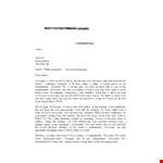 Letter of Reprimand and Employee Leave - Manage Hours and Usage example document template