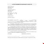 Service Contract Offer Letter Template example document template