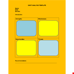 Download Our Free Swot Analysis Template - Analyze Your Business Effectively example document template 